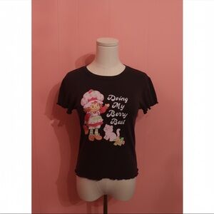 Strawberry Shortcake Black Graphic Tee